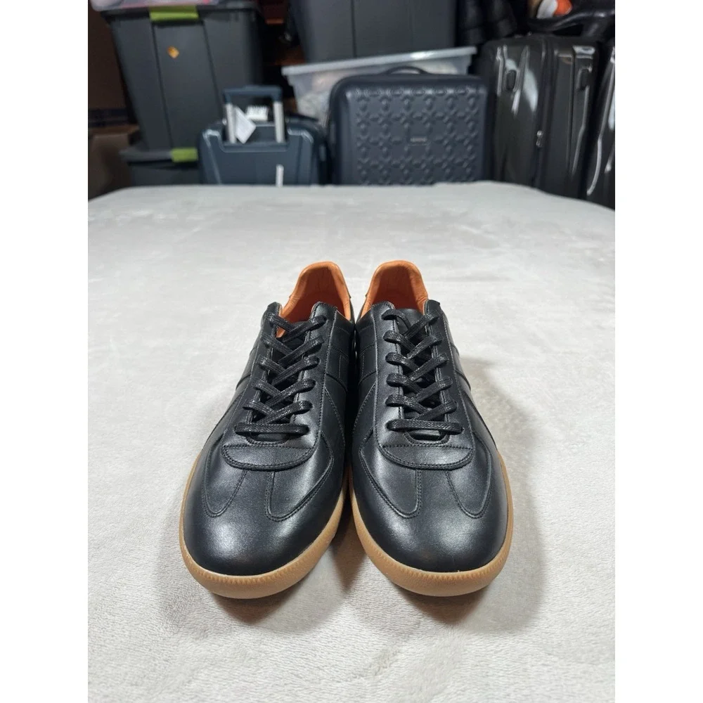 Beckett Simonon Morgen Classic Leather German Army GAT Trainer Black Gum 9.5